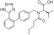 Valsartan molecular structure (CAS 137862-53-4)