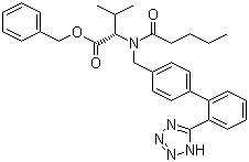 Valsartan benzyl ester molecular structure (CAS 137863-20-8)
