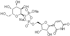 UDP-galactose disodium salt molecular structure (CAS 137868-52-1)