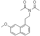 N-Acetyl-N-[2-(7-methoxy-1-naphthalenyl)ethyl]acetamide molecular structure (CAS 1379005-34-1)