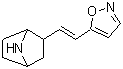 2-[2-(5-Isoxazolyl)ethenyl]-7-azabicyclo[2.2.1]heptane molecular structure (CAS 1379420-49-1)