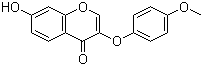 7-Hydroxy-3-(4-methoxyphenoxy)chromen-4-one molecular structure (CAS 137987-99-6)