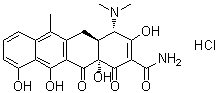 Anhydrotetracycline hydrochloride molecular structure (CAS 13803-65-1)