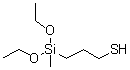 Diethoxy(3-mercaptopropyl)methylsilane molecular structure (CAS 13818-38-7)