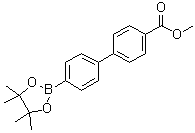 4'-(4,4,5,5-Tetramethyl-1,3,2-dioxaborolan-2-yl)-[1,1'-biphenyl]-4-carboxylic acid methyl ester molecular structure (CAS 1381957-27-2)