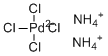 structure of CAS# 13820-40-1, Ammonium tetrachloropalladate;Palladium(II)-ammonium chloride; Ammonium tetrachloropalladate(II)