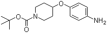结构式 CAS# 138227-63-1, 4-(4-氨基苯氧基)-1-哌啶甲酸叔丁酯