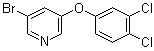 3-Bromo-5-(3,4-dichlorophenoxy)pyridine molecular structure (CAS 1383132-26-0)