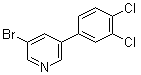 3-Bromo-5-(3,4-dichlorophenyl)pyridine molecular structure (CAS 1383132-37-3)