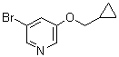 3-Bromo-5-(cyclopropylmethoxy)pyridine molecular structure (CAS 1383133-14-9)