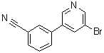 3-(5-Bromo-3-pyridinyl)benzonitrile molecular structure (CAS 1383133-36-5)