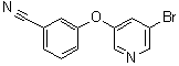 3-[(5-Bromo-3-pyridinyl)oxy]benzonitrile molecular structure (CAS 1383133-91-2)