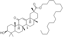 structure of CAS# 13832-70-7, Stearyl glycyrrhetinate;Octadecyl 3-hydroxy-11-oxoolean-12-en-29-oate