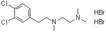N-[2-(3,4-Dichlorophenyl)ethyl]-N,N',N'-trimethyl-1,2-ethanediamine dihydrobromide molecular structure (CAS 138356-21-5)