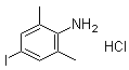 结构式 CAS# 138385-59-8, 4-碘-2,6-二甲基苯胺盐酸盐