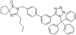 结构式 CAS# 138402-10-5, 三苯甲基厄贝沙坦; 三苯甲基依贝沙坦