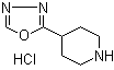 4-(1,3,4-Oxadiazol-2-yl)piperidine hydrochloride (1:1) molecular structure (CAS 1384079-20-2)