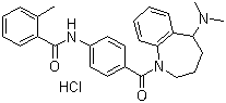 Mozavaptan hydrochloride molecular structure (CAS 138470-70-9)