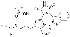 Bisindolylmaleimide IX methanesulphonate salt molecular structure (CAS 138489-18-6)