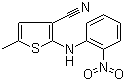 5-Methyl-2-[(2-nitrophenyl)amino]thiophene-3-carbonitrile molecular structure (CAS 138564-59-7)