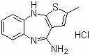 4-Amino-2-methyl-10H-thiene[2,3-b][1,5]benzodiazepine hydrochloride molecular structure (CAS 138564-60-0)