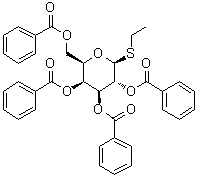 Ethyl 1-thio-beta-D-galactopyranoside 2,3,4,6-tetrabenzoate molecular structure (CAS 138661-53-7)