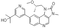 1,3-Dihydro-8-[5-(1-hydroxy-1-methylethyl)-3-pyridinyl]-1-[(2S)-2-methoxypropyl]-3-methyl-2H-imidazo[4,5-c]quinolin-2-one molecular structure (CAS 1386874-06-1)