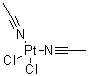 Bis(acetonitrile)platinum(II) chloride molecular structure (CAS 13869-38-0)