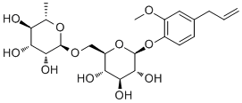 Eugenol rutinoside molecular structure (CAS 138772-01-7)