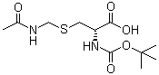 structure of CAS# 138775-00-5, N-tert-Butoxycarbonyl-S-acetamidomethyl-D-cysteine