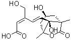 (2E,4E)-5-[(1S,3S,5R,8S)-3,8-二羟基-1,5-二甲基-7-氧代-6-氧杂双环[3.2.1]辛-8-基]-3-(羟基甲基)-2,4-戊二烯酸分子结构 (CAS 1388075-44-2)