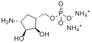 (1R,2S,R,5R)-3-amino-5-[(phosphonooxy)methy]-1, 2-Cyclopentanediol ammonium salt (1:2) molecular structure (CAS 1388152-02-0)