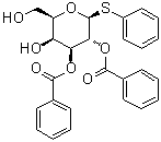 苯基 1-硫代-beta-D-吡喃半乳糖苷 2,3-二苯甲酸酯分子结构 (CAS 138857-53-1)