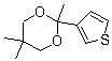 3-(2,5,5-Trimethyl-1,3-dioxan-2-yl)thiophene molecular structure (CAS 138890-86-5)