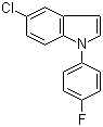 5-氯-1-(4-氟苯基)-1H-吲哚分子结构 (CAS 138900-22-8)