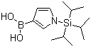 1-(三异丙基硅烷基)吡咯-3-硼酸分子结构 (CAS 138900-55-7)
