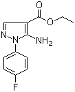 structure of CAS# 138907-68-3, Ethyl 5-amino-1-(4-fluorophenyl)-1H-pyrazole-4-carboxylate;5-Amino-1-(4-fluorophenyl)-1H-pyrazole-4-carboxylic acid ethyl ester
