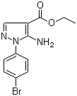 structure of CAS# 138907-71-8, 5-Amino-1-(4-bromophenyl)-1H-pyrazole-4-carboxylic acid ethyl ester