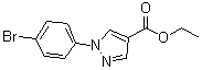 1-(4-溴苯基)-1H-吡唑-4-羧酸乙酯分子结构 (CAS 138907-76-3)