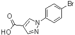 1-(4-溴苯基)-1H-吡唑-4-羧酸分子结构 (CAS 138907-85-4)