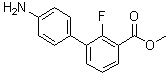 4'-氨基-2-氟联苯-3-羧酸甲酯分子结构 (CAS 1389287-35-7)