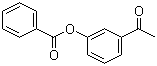 间苯甲酰氧基苯乙酮分子结构 (CAS 139-28-6)