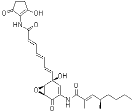 手霉素 B分子结构 (CAS 139023-58-8)
