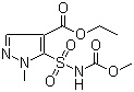 N-(Methoxycarbonyl)-4-(ethoxycarbonyl)-1-methylpyrazole-5-sulfonamide molecular structure (CAS 139093-37-1)