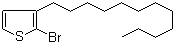 structure of CAS# 139100-06-4, 2-Bromo-3-dodecylthiophene
