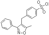 4-[(5-Methyl-3-phenyl-4-isoxazolyl)methyl]benzenesulfonyl chloride molecular structure (CAS 1391051-82-3)