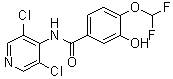 N-(3,5-Dichloro-4-pyridinyl)-4-(difluoromethoxy)-3-hydroxybenzamide molecular structure (CAS 1391052-76-8)
