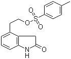 structure of CAS# 139122-20-6, 4-[2-[[(4-Methylphenyl)sulfonyl]oxy]ethyl]-2-oxoindole;4-[2-[[(4-Methylphenyl)sulfonyl]oxy]ethyl]-1,3-dihydro-2H-indole-2-one