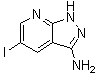 5-碘-1H-吡唑并[3,4-b]吡啶-3-胺分子结构 (CAS 1392152-87-2)