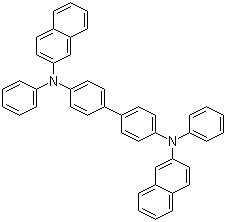 N,N'-Bis(naphthalene-2-yl)-N,N'-bis(phenyl)benzidine molecular structure (CAS 139255-17-7)